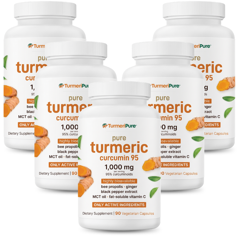 TurmeriPure™ | Turmeric Curcumin Capsules (1,000mg) Liver Supplement