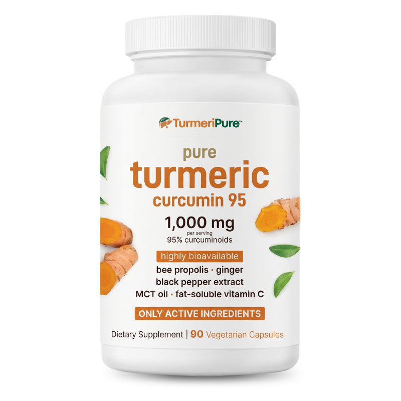 TurmeriPure™ | Turmeric Curcumin Capsules (1,000mg) Liver Supplement