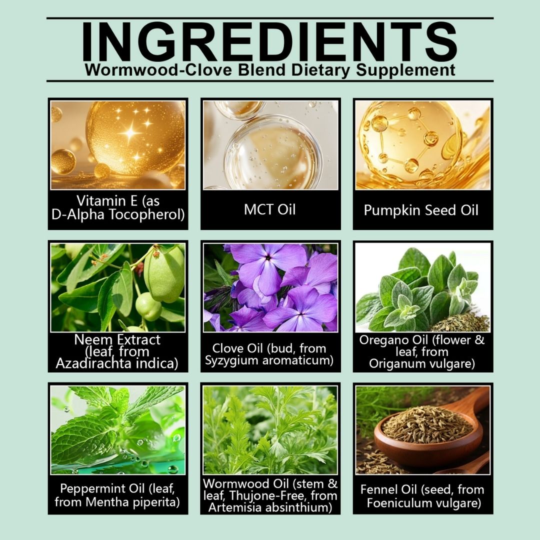 VitaDetox™ | Gutcleanser Blend of Wormwood, Clove with Neem Extract