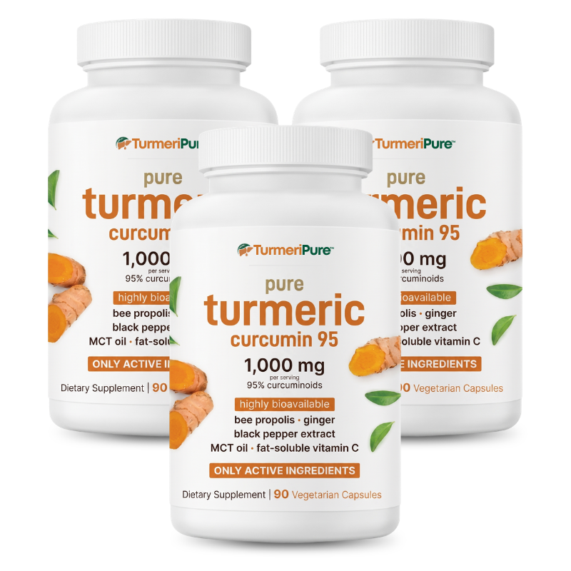 TurmeriPure™ | Turmeric Curcumin Capsules (1,000mg) Liver Supplement