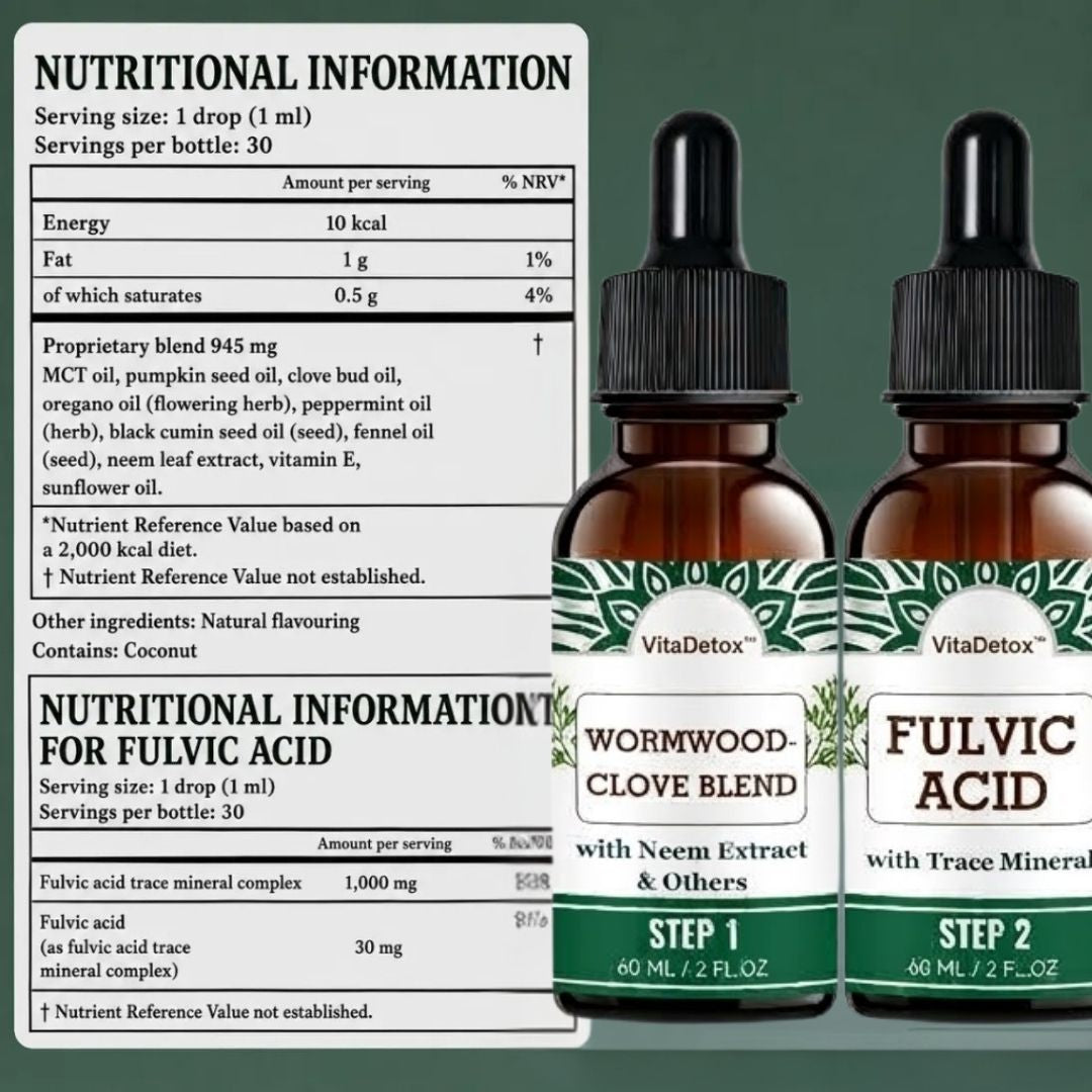 VitaDetox™ | Gutcleanser Blend of Wormwood, Clove with Neem Extract