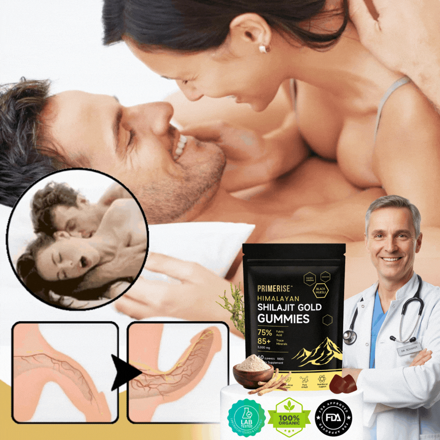 PrimeRise™ | 3-in-1 Shilajit Gummies for Male Vitality