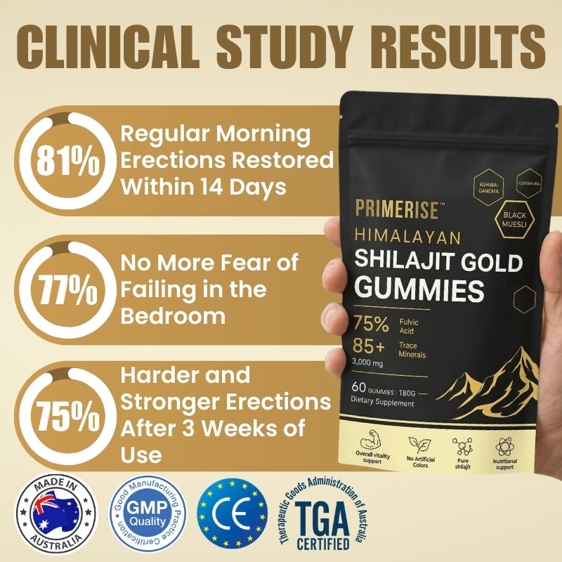 PrimeRise™ | 3-in-1 Shilajit Gummies for Male Vitality
