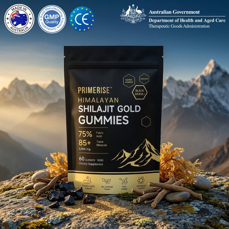 PrimeRise™ | 3-in-1 Shilajit Gummies for Male Vitality