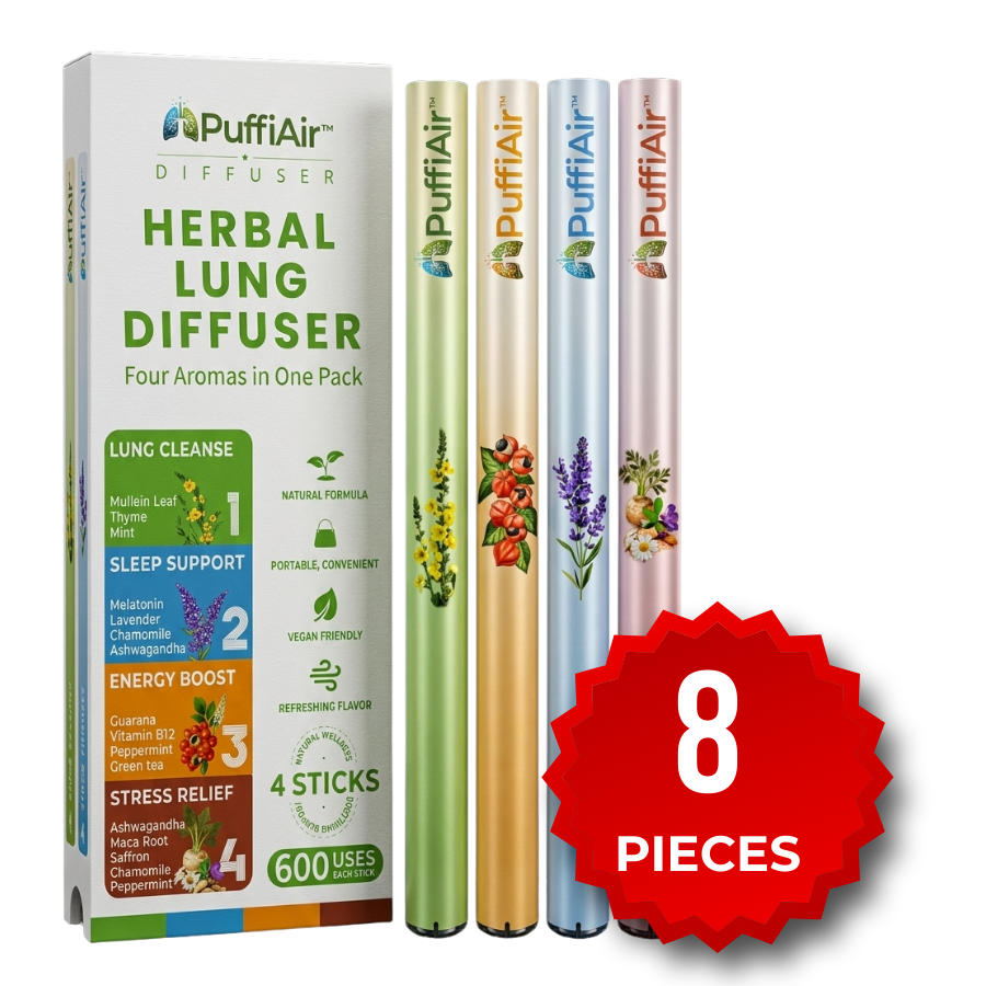 PuffiAir™ | Mullein Leaf Diffuser (4 Aromas in One Box)