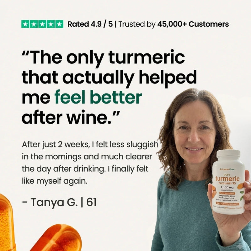 TurmeriPure™ | Turmeric Curcumin Capsules (1,000mg) Liver Supplement