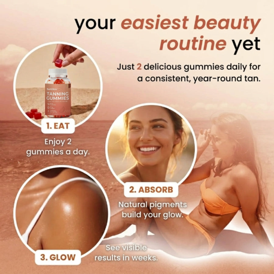 SunGlow™ | Tanning Gummies (Watermelon Flavor)