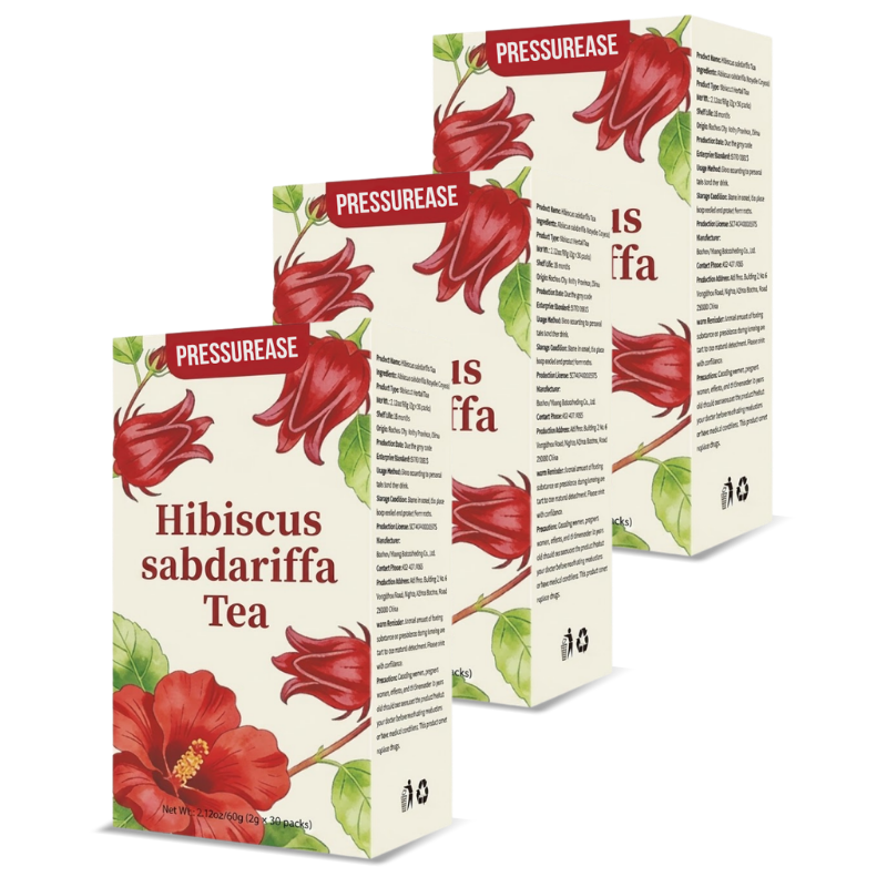 PressurEase™ | 100% Pure Hibiscus — No Fillers
