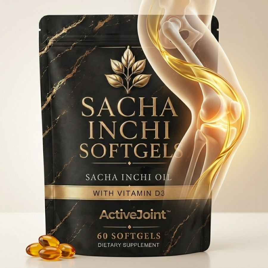 ActiveJoint™ | Organic Sacha Inchi Oil & Vitamin D3 Softgels