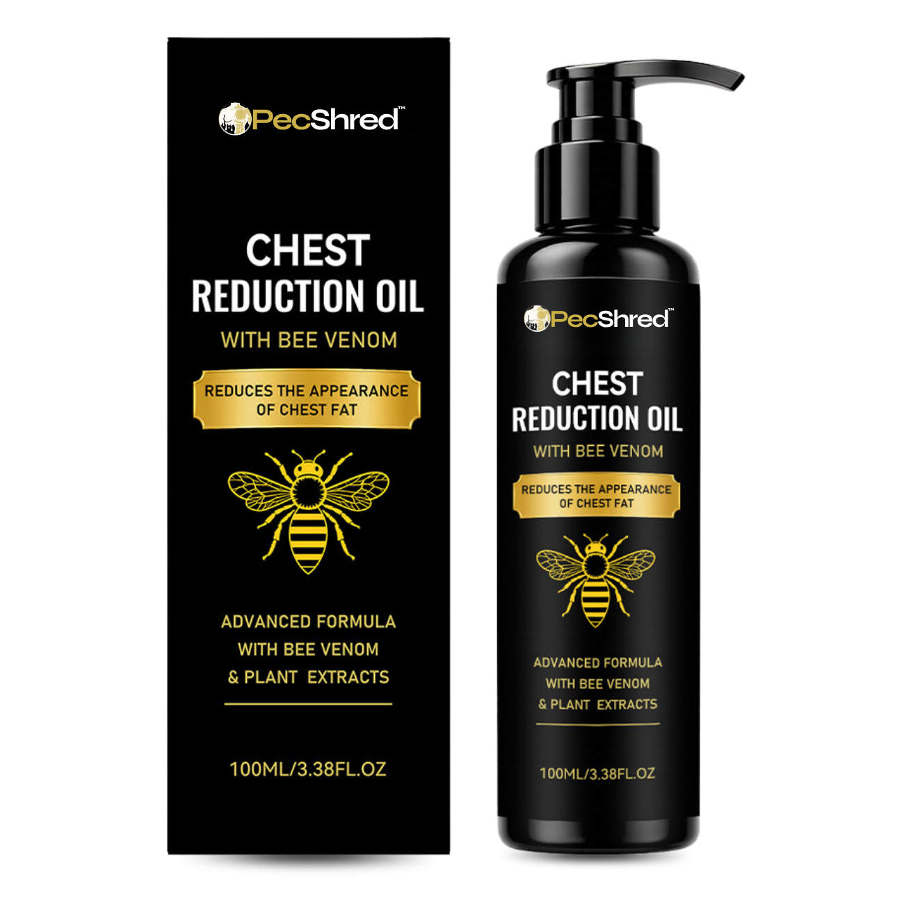 PecShred™ | Bee Venom Chest Reduction Oil